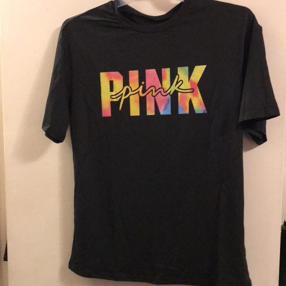 🆕 Pink Ladies Multi-Colored Short Set. Shorts are Legging Material. Large - Picture 4 of 5